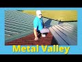 Metal Roof Valley Install for home, mobile home, commercial buildings