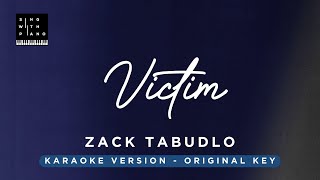 Victim - Zack Tabudlo (Original Key Karaoke)-  Piano Instrumental Cover with Lyrics Resimi