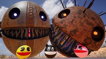 PACMANS VS ROBOT PACMANS CARTOON CAT VS SCARY PACMAN best collection X3369
