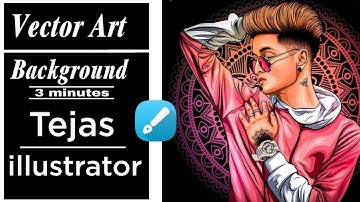 how to make vector art |Tejas illustration |2021 very easy