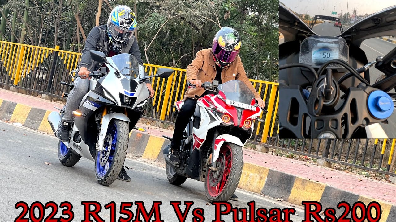 Pulsar R200 Racing 2023 R15M Vs Pulsar Rs200 Race | Bajaj Abto Kuch socho - YouTube