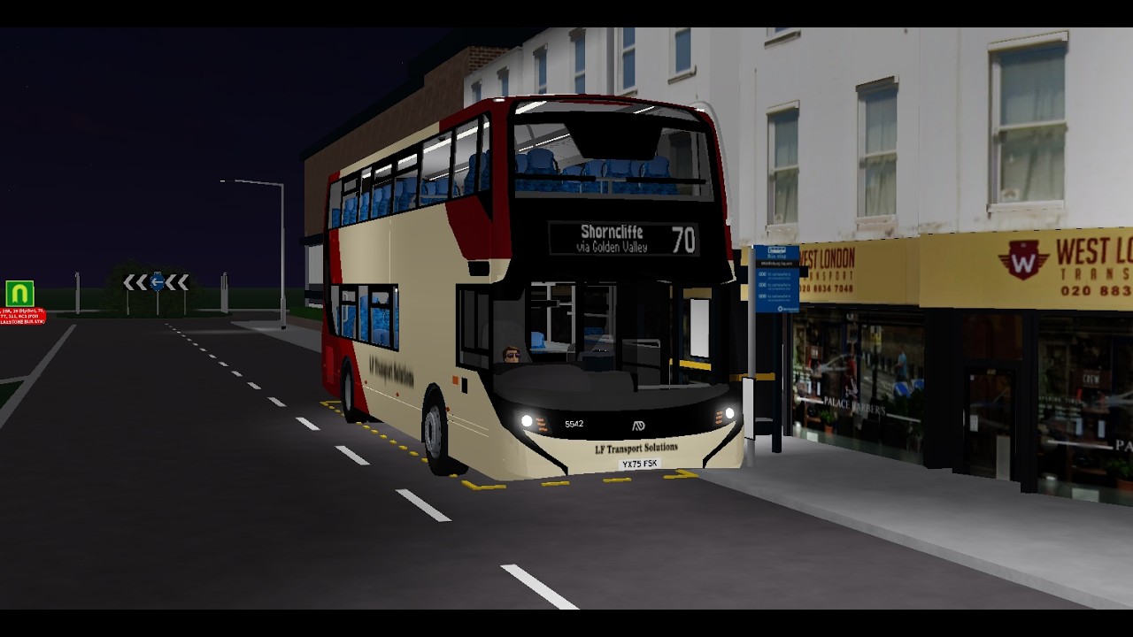Full Route Visual | LF Transport Solutions Route 70: Folkestone - Shorncliffe | 5542 (YX75FSK)