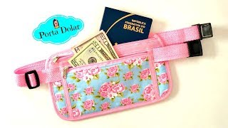 Tutorial Kit Viagem – Porta Dollar