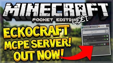 JOIN MY MCPE SERVER!! Minecraft Pocket Edition ECKOCRAFT Official Server How To Create FREE Servers