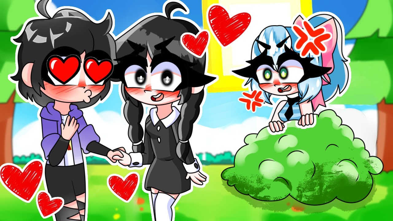 MI MEJOR AMIGO SE ENAMORA DE MERLINA ADDAMS EN MINECRAFT 😭💔 ¿SE BESAN? SrtaCatana Minecraft Roleplay