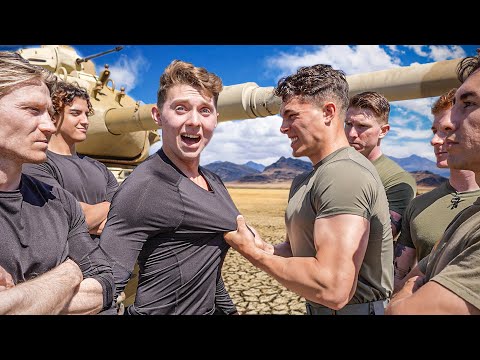 FITNESS INFLUENCERS VS US MARINES (Who Is Stronger?)