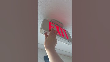 Testing a (loosely mounted) generic LED exit sign #shorts