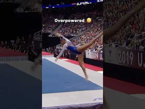 She Bounced So High Gymnastics Floor Olympics 