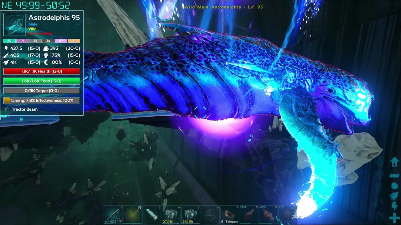 Ark Genesis 2 Astrodelphis easy tame with skiff YouTube