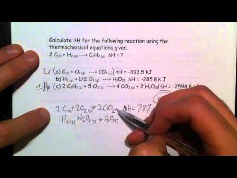 VCE Chemistry: Unit 3: Adding thermochemical equations - YouTube
