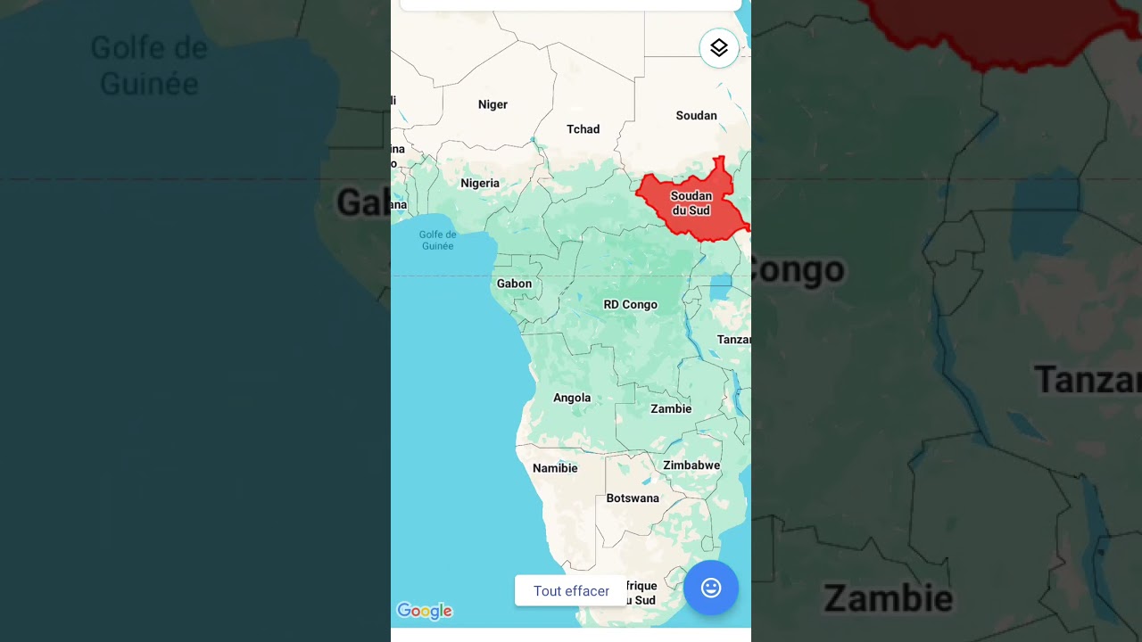 Central african republic vs south soudan size 