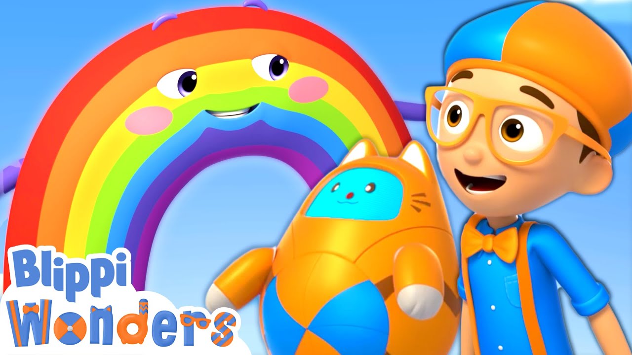 Blippi Wonders! | Blippi Learns Rainbow Colors! | Animated Series ...