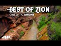  zi0n national park  usa  cinematic drone  4k