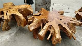 How to make Teak Root Table