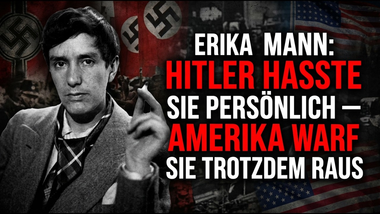 ERIKA MANN: HITLER HASSTE SIE PERSÖNLICH — AMERIKA WARF SIE TROTZDEM RAUS
