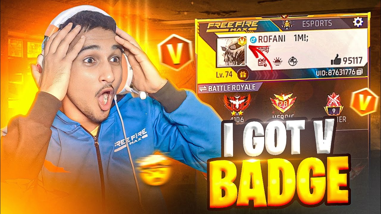 Finnaly I Got V Badge 😱 - Garena Free Fire 