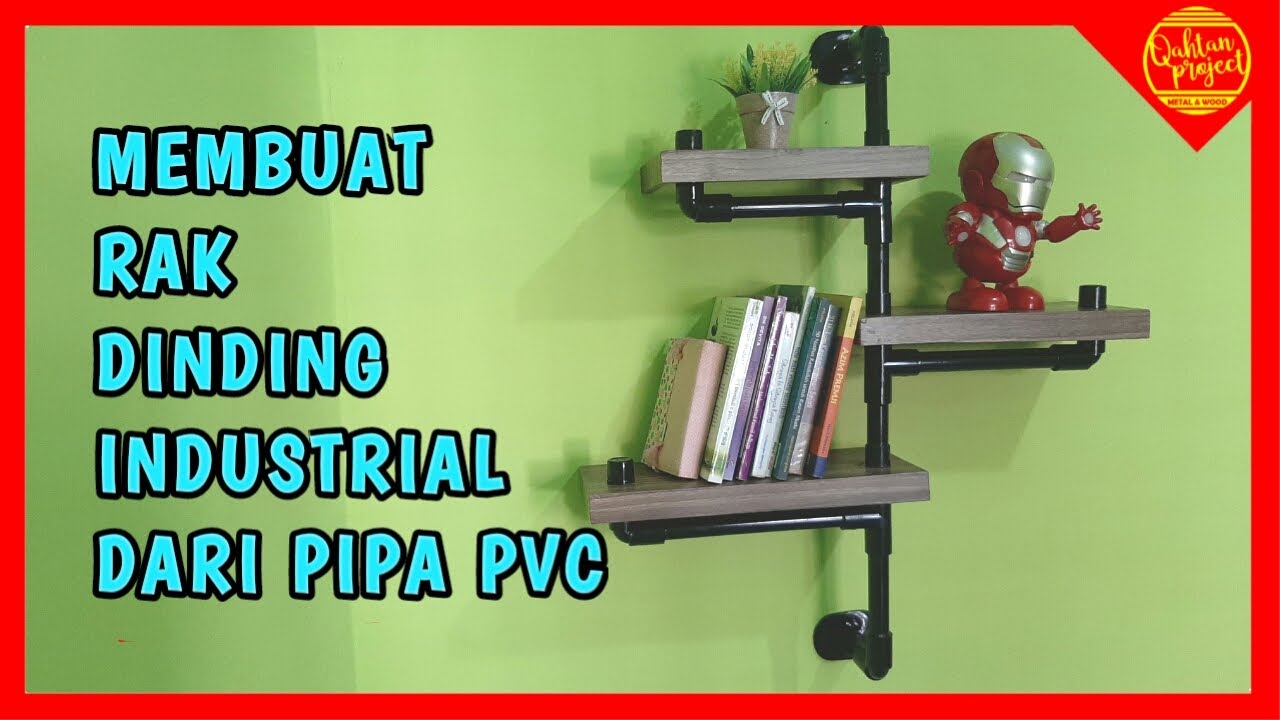  Membuat  Rak  Dinding 3 Susun Industrial Dari  Pipa  PVC  YouTube