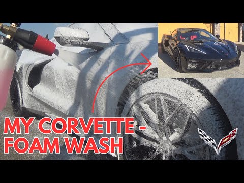 My C8 Corvette Foam Wash