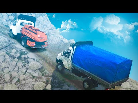 Видео: Доставка Продовольствия по Горной Тропе - SpinTires: MudRunner