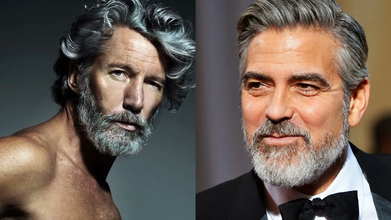 Mejores Looks para Hombres con Canas Tendencia ? - YouTube