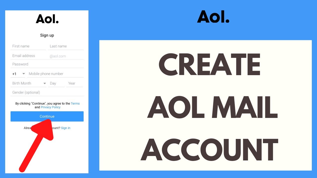 Aol Mail Sign Up Desktop Create Aol Mail Account 2021 Youtube