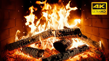 🔥 Burning Fireplace (24/7) LIVE with Tranquil Fire Sounds and Evening Warmth  for Deep Relaxation 4K