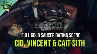 Final Fantasy VII Rebirth | CID, VINCENT & CAIT SITH Gold Saucer Dating Scene (Full Sequence) in 4K