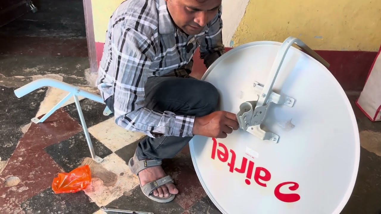 पूरा एंटिना का फ़ीटिंग ख़राब||Airtel dth full setup||6महीना सभी एचडी चैनल फ़्री||led tv and dth set