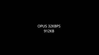 OPUS Bitrate vs. MP3 Bitrate Resimi