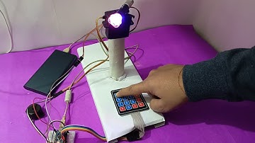 Arduino Laser Turret Controlled by Keypad – DIY Project