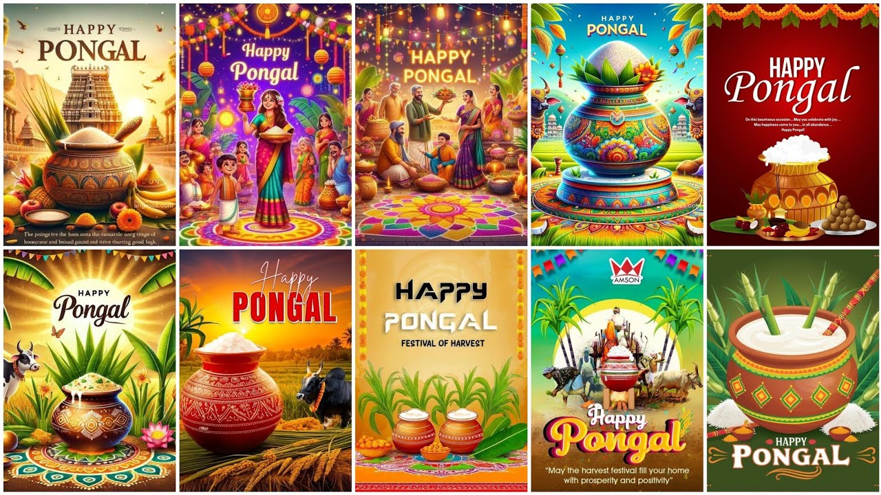 🌾 Фотопоздравления с праздником Понгал | Тайские поздравления с праздником Понгал | Специальные и...