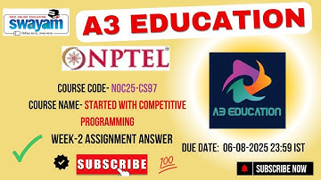 NPTEL Getting Started with Competitive Programming Week 2 Assignment Answers | NOC25-CS97 July 2025