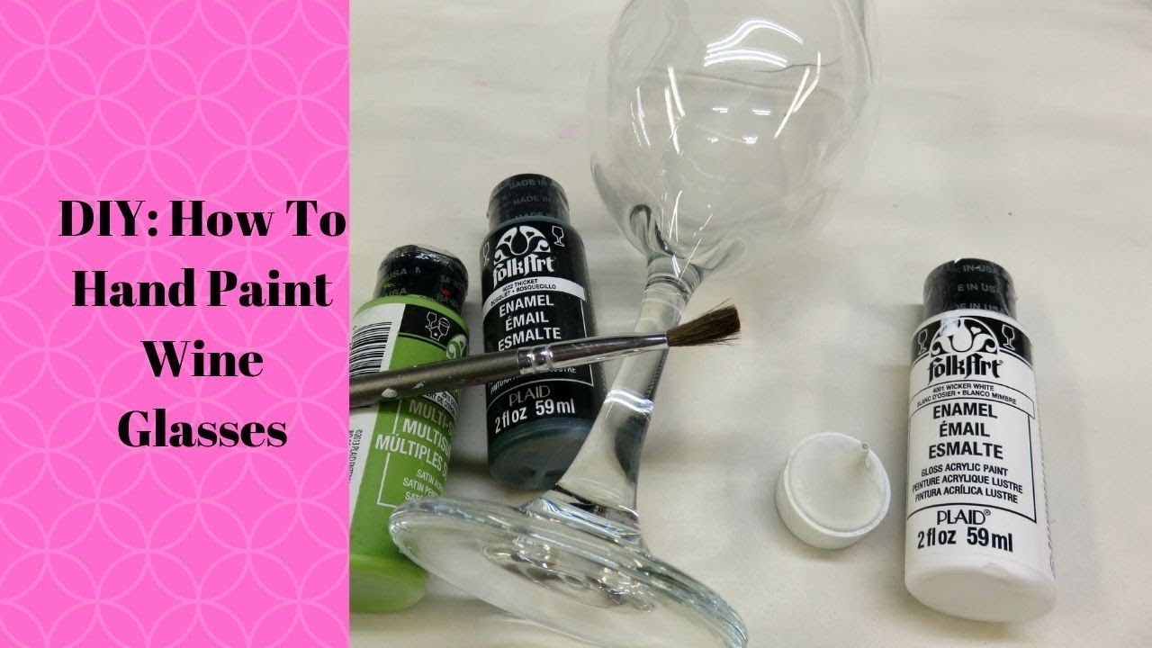 How To Make Beautiful DIY Hand Painted Wine Glasses