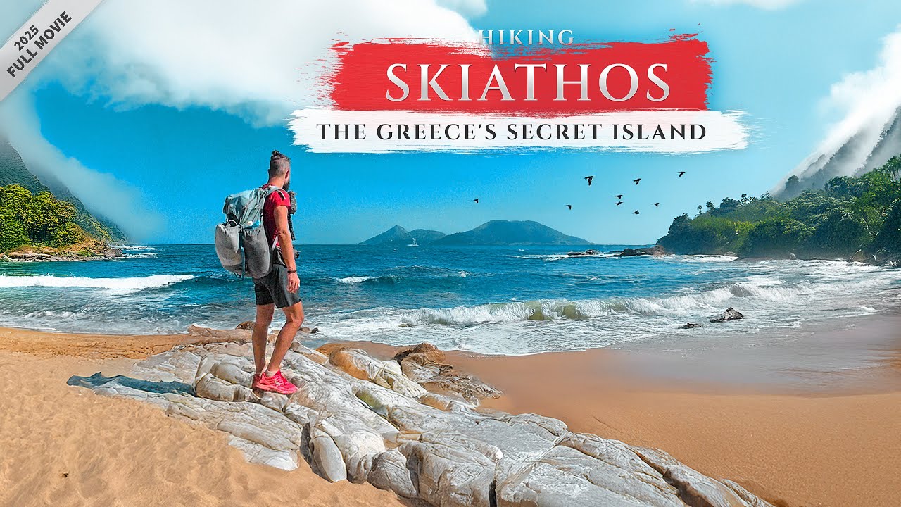Hiking alone around Skiathos - THE GREECE'S SECRET ISLAND (Full Movie)