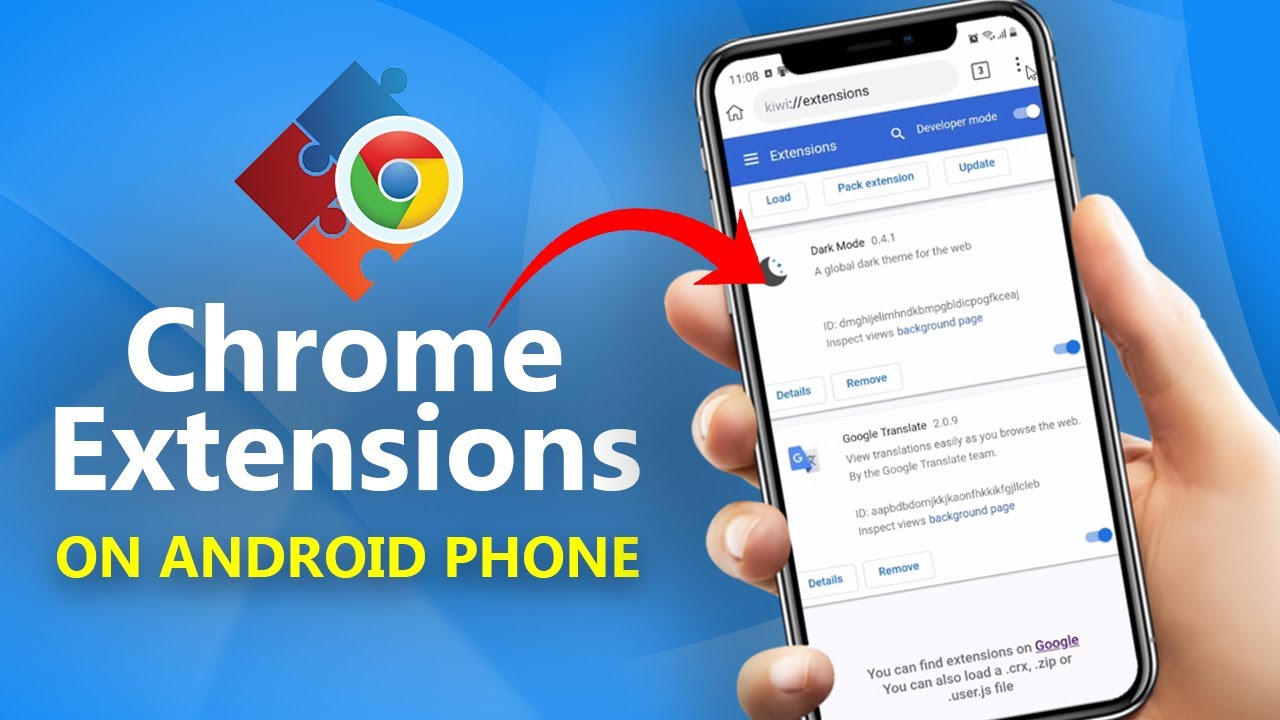 Tìm hiểu cách cài đặt các phần mở rộng Chrome trên điện thoại Android của bạn chỉ với một vài bước đơn giản. Hãy xem hình ảnh và video của chúng tôi để biết thêm chi tiết.