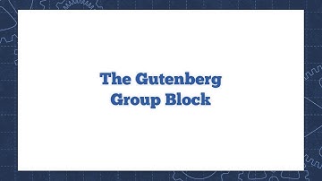 How to use the Gutenberg Column blocks