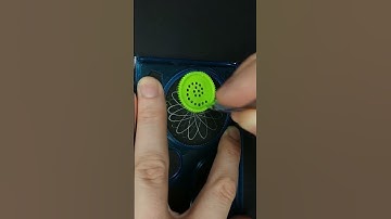 Spirograph ASMR on Black Paper with Gold and Silver Pen