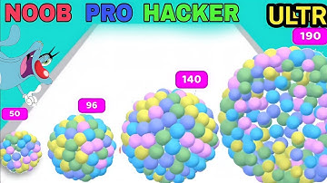 Noob Vs Pro vs Hacker in orbeez run 3d||oggy and jack||oggy game