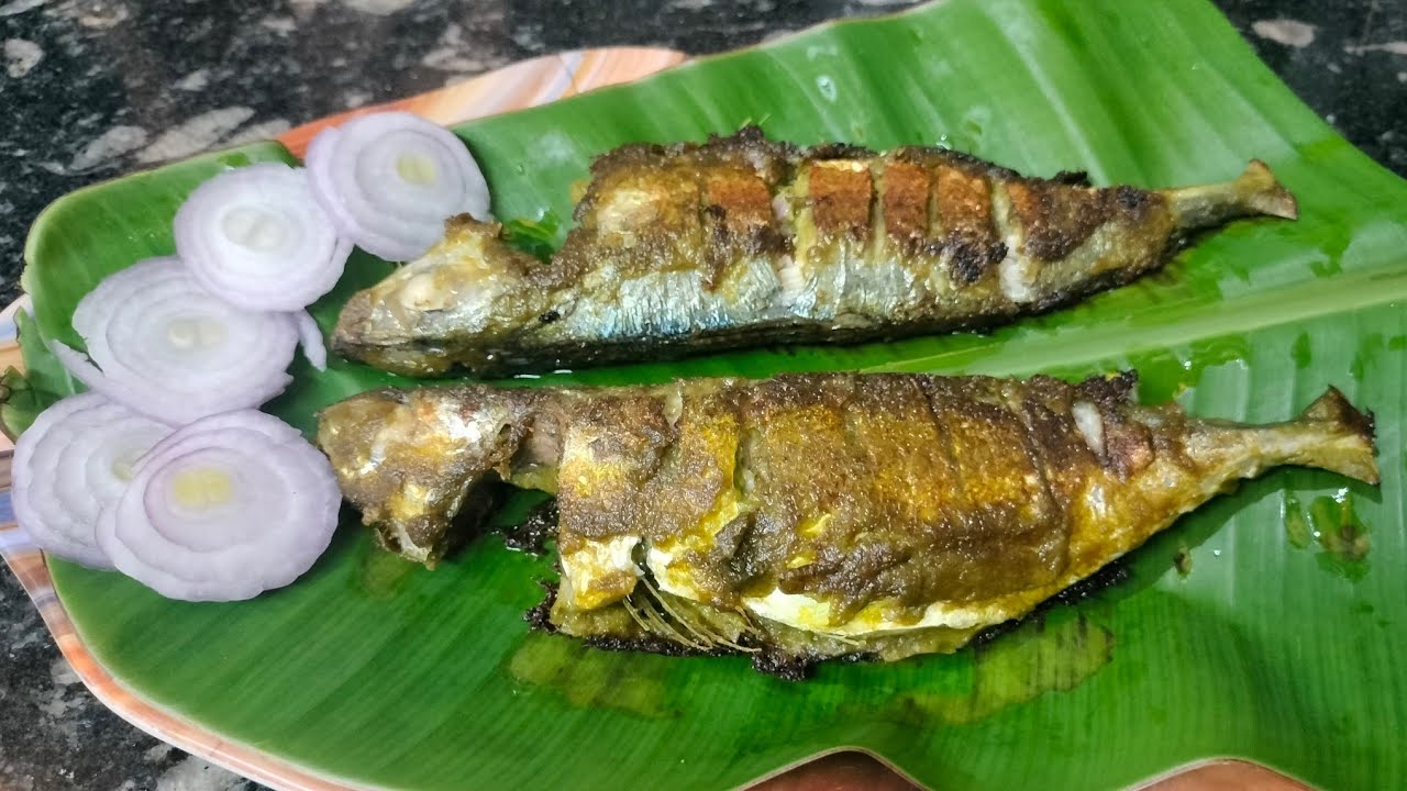 ರುಚಿಯಾದ ಬಂಗುಡೆ ಗ್ರೀನ್ ಮಸಾಲಾ ತವಾ ಫ್ರೈ ಒಂದು ಸಾರಿ ಮಾಡಿ ನೋಡಿ|Bangda/mackerel green masala fry 