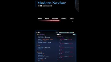 Modern Navbar Design Using HTML & CSS | Responsive Navigation Bar Tutorial