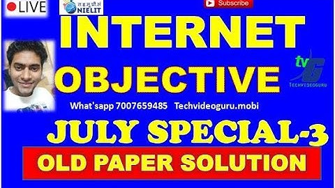 O Level Internet & Web Design Objective | internet लैंग्वेज के ऑब्जेक्टिव part-3