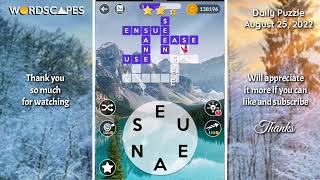 Wordscapes Daily Puzzle AUGUST 25, 2022