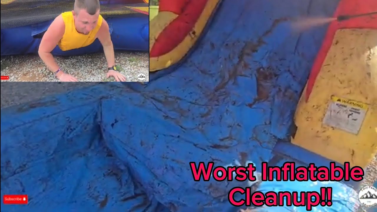 Muddy Inflatable Dirtiest Inflatable Cleanup!! Muddy, Ripped, and much more! - YouTube