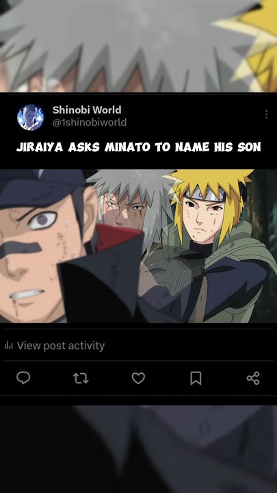 Jiraiya asks minato name his son #anime #naruto #narutoshippuden # ...