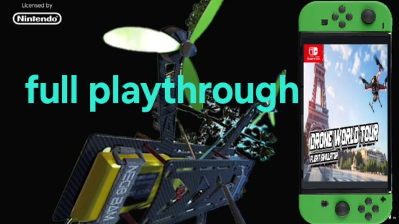 Drone World Tour Flight Simulator Switch full playthrough