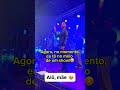 "Atendi minha mãe no meio do show"