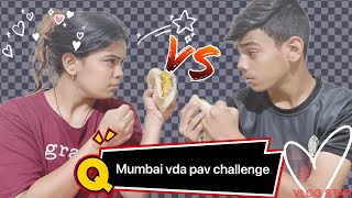 Vada Pav Challenge 😳😱 | Bhai VS Behen 🫣 Kon Jitega ? | Mumbai | Marwadi Vlog | Tamanna Kumawat