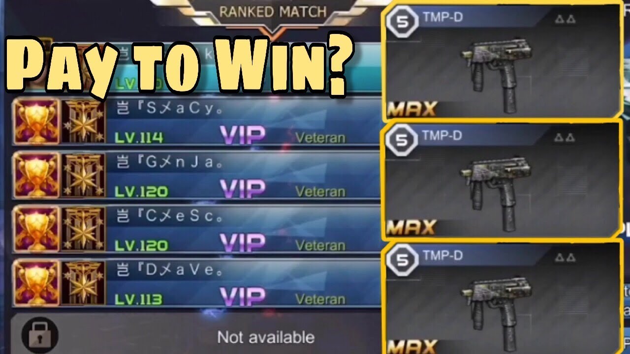 Ranked match. Pay to win игры.