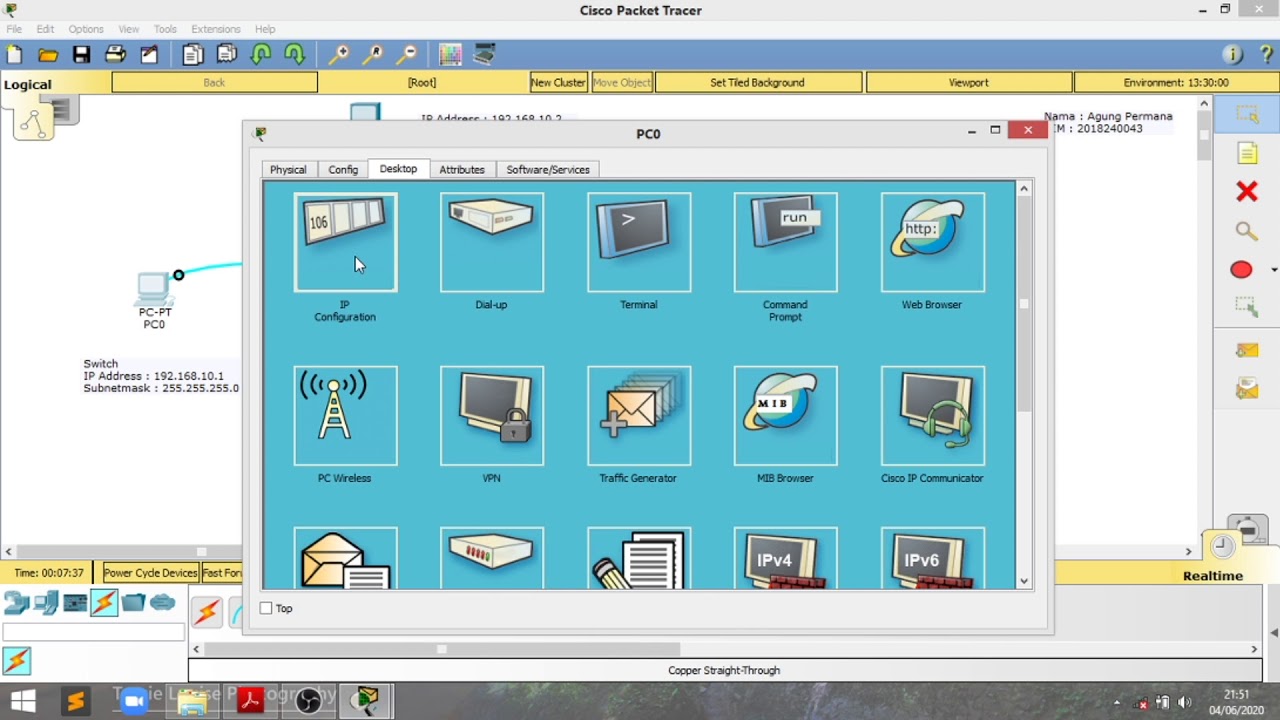 Konfigurasi Dasar Switch pada Cisco Packet Tracer - YouTube