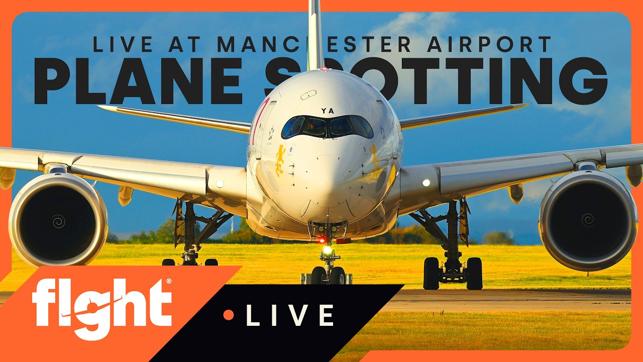 LIVE Manchester Airport Qatar 777 + Etihad 787 & A380 departures